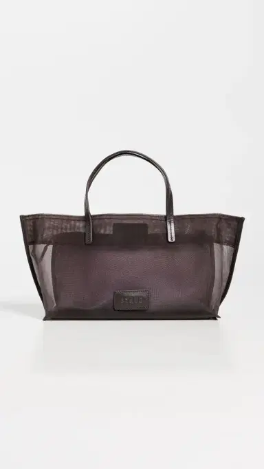 Staud Christos Mini Mesh Tote Espresso One Size | Thumbnail 2