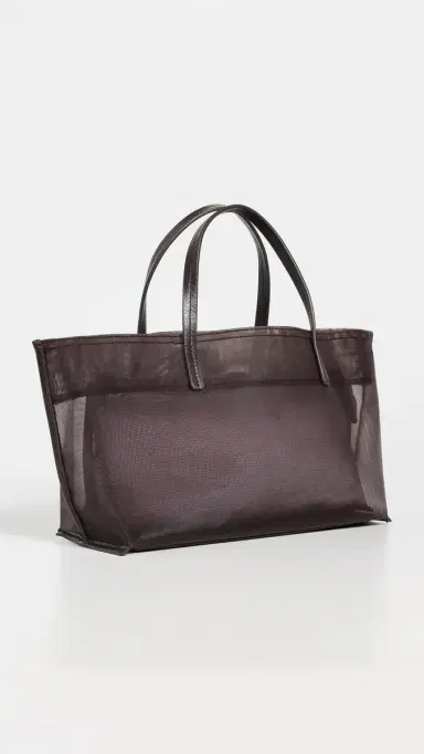 Staud Christos Mini Mesh Tote Espresso One Size | Thumbnail 4