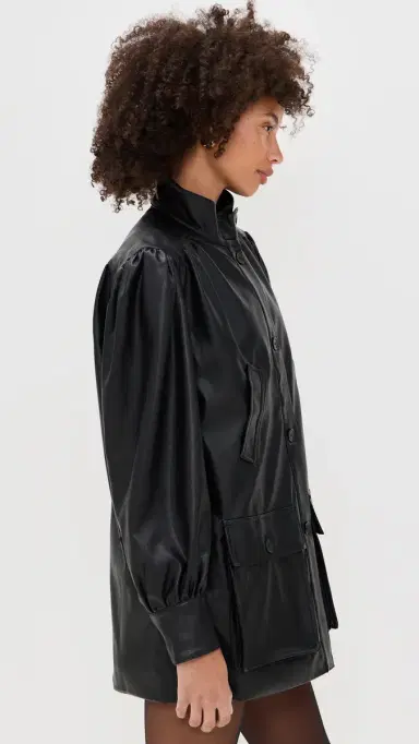 BARDOT Clements Vegan Leather Jacket Black | Thumbnail 4 BARDOT Clements Vegan Leather Jacket Black | Thumbnail 4