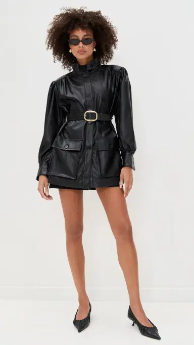 BARDOT Clements Vegan Leather Jacket Black | Thumbnail 5 BARDOT Clements Vegan Leather Jacket Black | Thumbnail 5