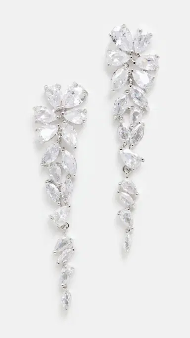Shashi Estelle Earrings White Gold | Thumbnail 2