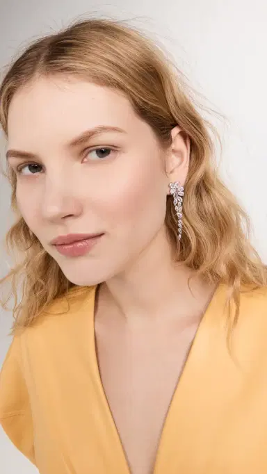 Shashi Estelle Earrings White Gold | Thumbnail 3