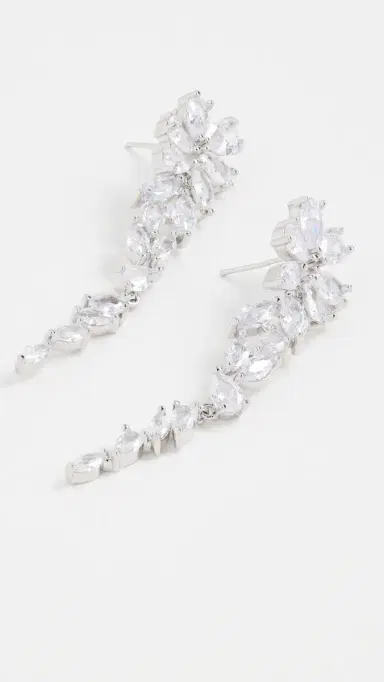 Shashi Estelle Earrings White Gold | Thumbnail 4