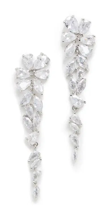 Shashi Estelle Earrings White Gold | Thumbnail 1