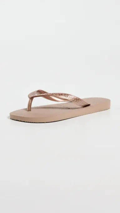 Havaianas Top Tiras Sandals Rose Gold 6 | Thumbnail 2