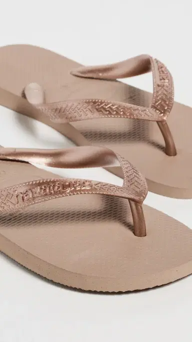 Havaianas Top Tiras Sandals Rose Gold 6 | Thumbnail 6