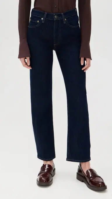 rag & bone Harlow Ankle Straight Jeans Dark Rinse | Thumbnail 2 rag & bone Harlow Ankle Straight Jeans Dark Rinse | Thumbnail 2
