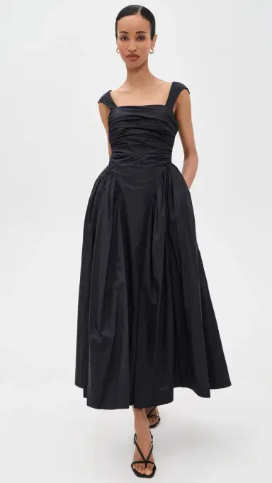 AMUR Galilea Ruched Dress Black | Thumbnail 5 AMUR Galilea Ruched Dress Black | Thumbnail 5