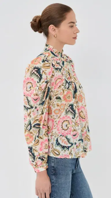 Alix of Bohemia Annabel Melon Bloom hirt Off-White | Thumbnail 4 Alix of Bohemia Annabel Melon Bloom hirt Off-White | Thumbnail 4