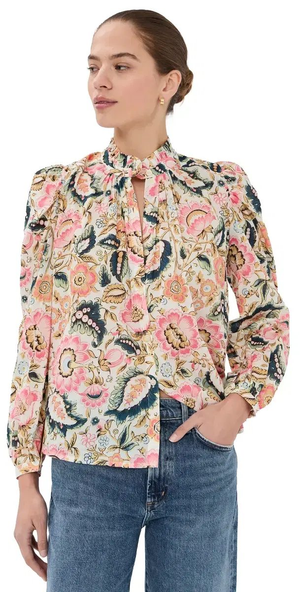Annabel Melon Bloom hirt Off-White