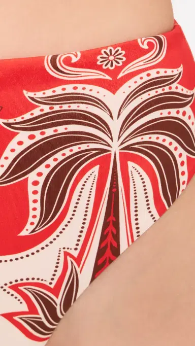 Farm Rio Ainika Garden Red Hot Pants Bikini Bottoms | Thumbnail 5 Farm Rio Ainika Garden Red Hot Pants Bikini Bottoms | Thumbnail 5