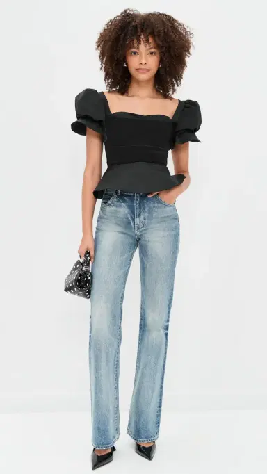 Damaris Bailey Rose Blouse Black Velvet | Thumbnail 5