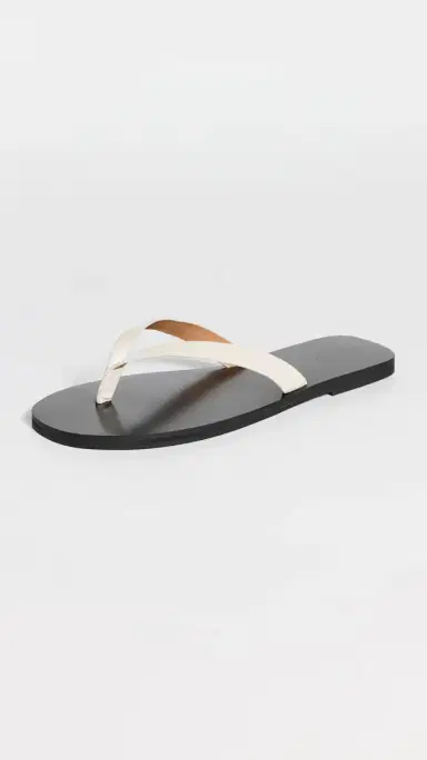 Madewell The Gabi Slide Sandals White Pebble 5 | Thumbnail 5