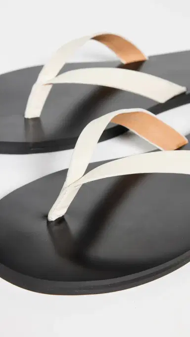 Madewell The Gabi Slide Sandals White Pebble 5 | Thumbnail 6