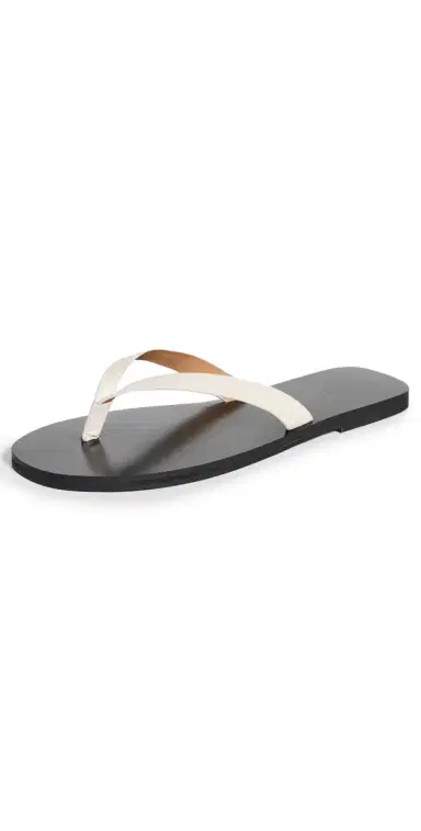 Madewell The Gabi Slide Sandals White Pebble 5 | Thumbnail 1