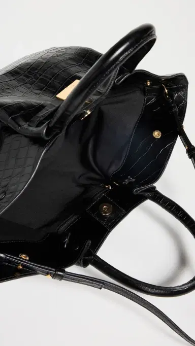 DeMellier Midi New York Bag Black Croc | Thumbnail 6 DeMellier Midi New York Bag Black Croc | Thumbnail 6