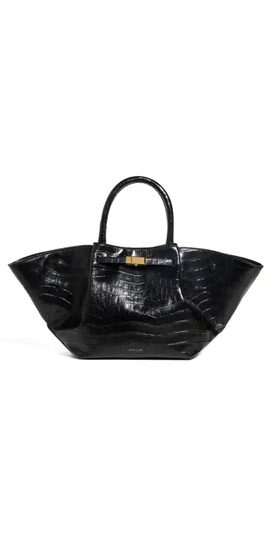 DeMellier Midi New York Bag Black Croc | Thumbnail 1 DeMellier Midi New York Bag Black Croc | Thumbnail 1