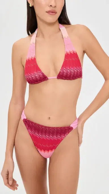 PQ Swim High Waisted Fanned Bikini Bottoms carlet | Thumbnail 4 PQ Swim High Waisted Fanned Bikini Bottoms carlet | Thumbnail 4