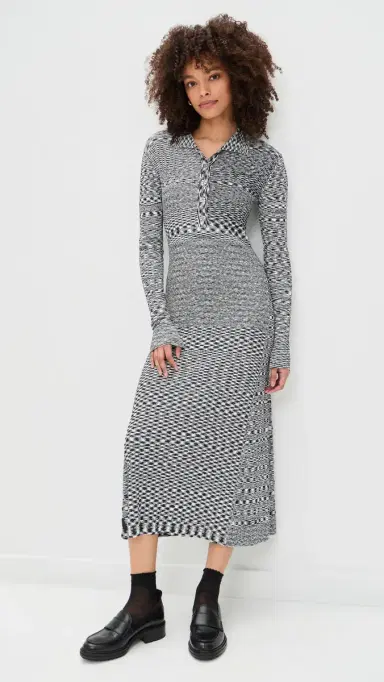 GANNI Spacedyed Knit Dress Black | Thumbnail 2 GANNI Spacedyed Knit Dress Black | Thumbnail 2