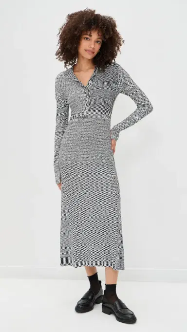 GANNI Spacedyed Knit Dress Black | Thumbnail 5 GANNI Spacedyed Knit Dress Black | Thumbnail 5