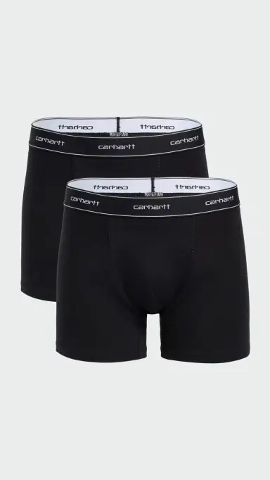 Carhartt WIP Cotton Trunks 2 Pack Black/Black S | Thumbnail 2