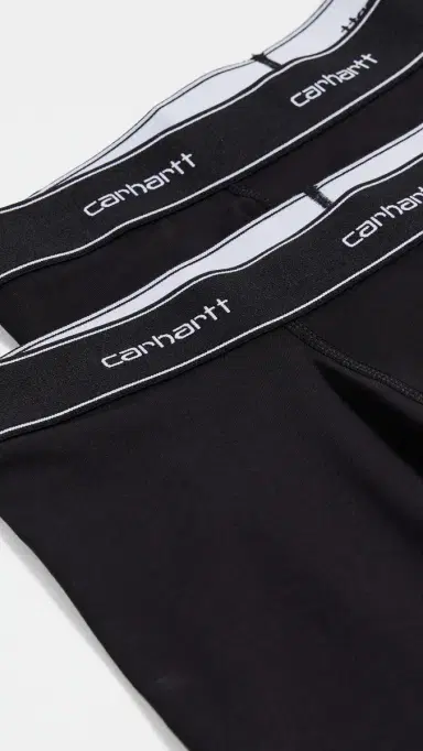 Carhartt WIP Cotton Trunks 2 Pack Black/Black S | Thumbnail 4