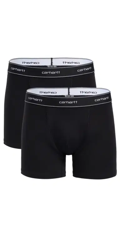Carhartt WIP Cotton Trunks 2 Pack Black/Black S | Thumbnail 1