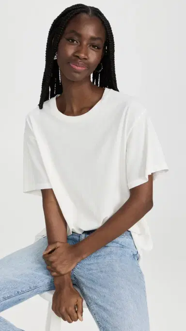 SLVRLAKE Oversize Tee Natural White S | Thumbnail 2