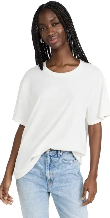 SLVRLAKE Oversize Tee Natural White S | Thumbnail 1