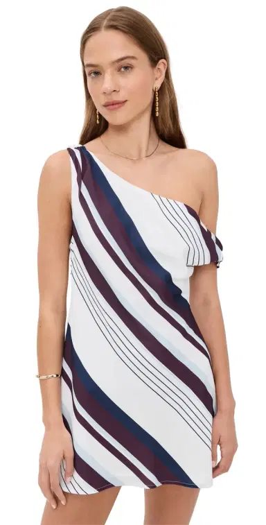 Madison the Label Blaine Mini Dress Stripe Print | Thumbnail 1 Madison the Label Blaine Mini Dress Stripe Print | Thumbnail 1