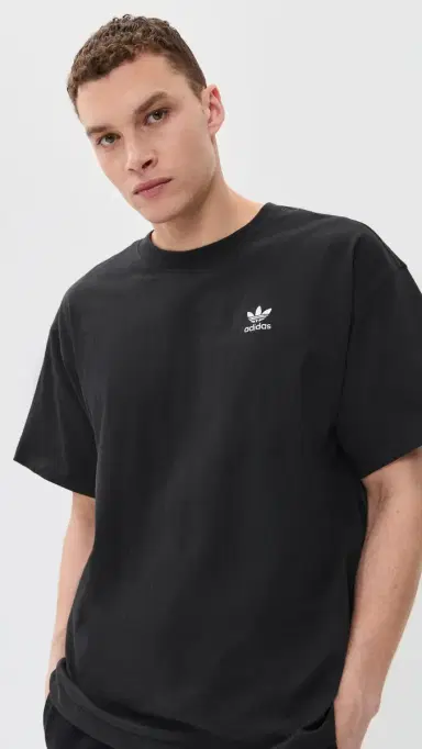 Adidas Trefoil Essentials Oversized Tee Black L | Thumbnail 2