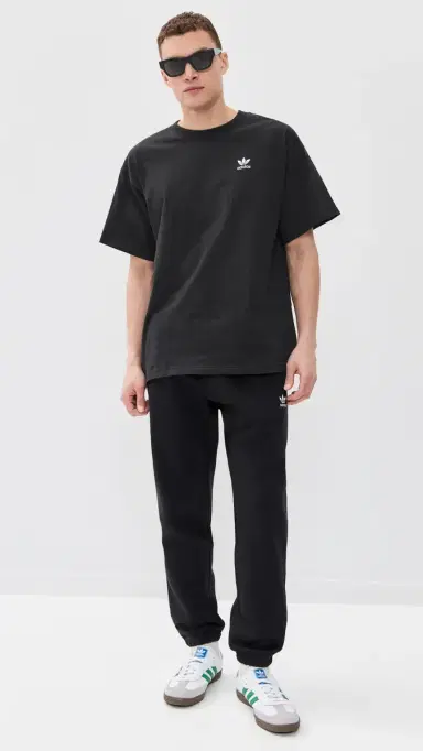 Adidas Trefoil Essentials Oversized Tee Black L | Thumbnail 5