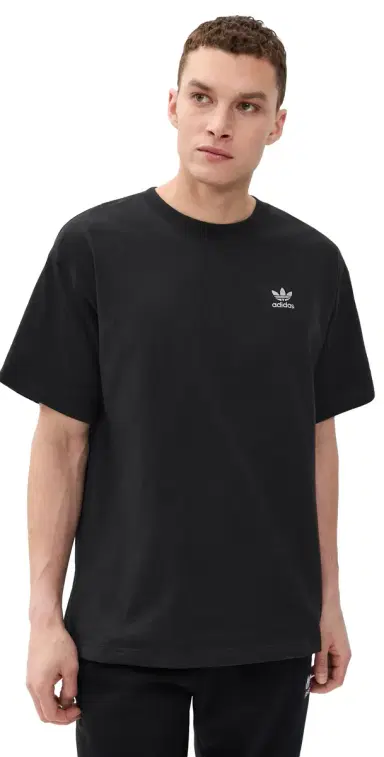 Adidas Trefoil Essentials Oversized Tee Black L | Thumbnail 1