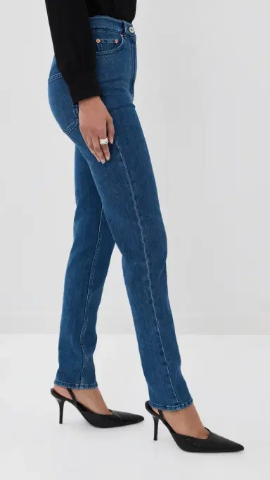 Another Tomorrow Slim Denim Pants Rinsed 38 | Thumbnail 4
