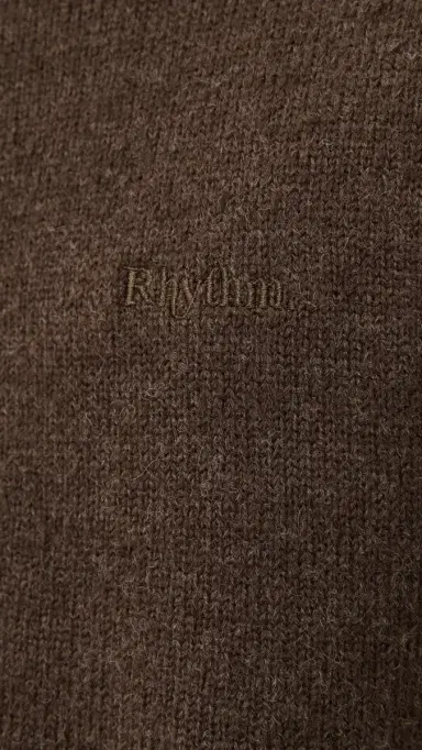 Rhythm Mohair Button Up Knit Chocolate | Thumbnail 6