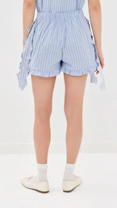 Kika Vargas Sally Shorts Blue | Thumbnail 4