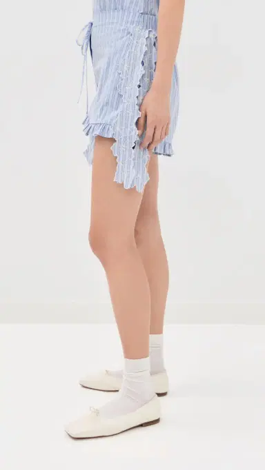 Kika Vargas Sally Shorts Blue | Thumbnail 5