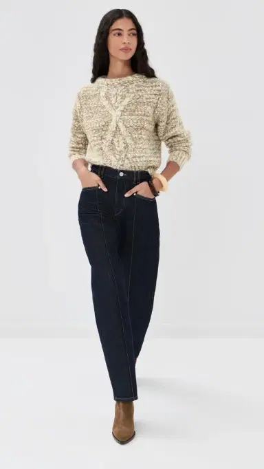 Isabel Marant Dorota Alpaca Sweater Ecru/Bronze | Thumbnail 5 Isabel Marant Dorota Alpaca Sweater Ecru/Bronze | Thumbnail 5