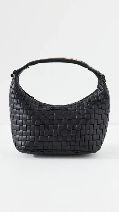 MZ Wallace Mini Woven Hobo Bag Black One Size | Thumbnail 2