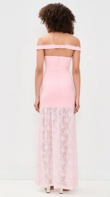Runaway The Label hayla Off Shoulder Maxi Dress Musk | Thumbnail 3
