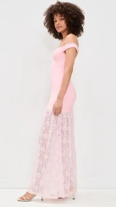Runaway The Label hayla Off Shoulder Maxi Dress Musk | Thumbnail 4
