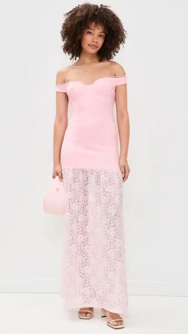 Runaway The Label hayla Off Shoulder Maxi Dress Musk | Thumbnail 5