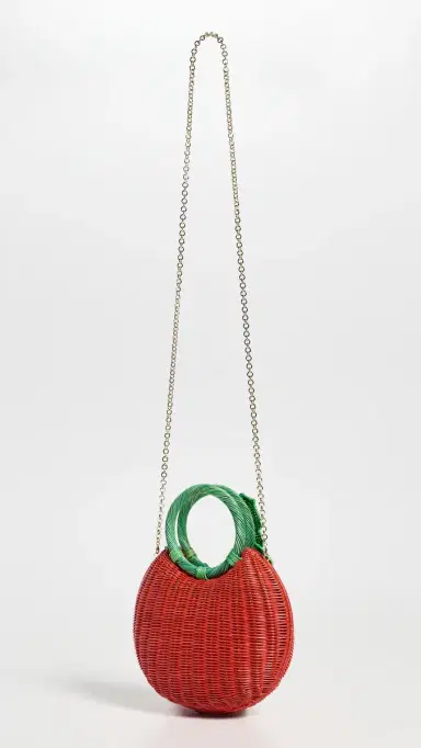 Serpui Mediterranean Tomato Wicker Clutch Red One Size | Thumbnail 4 Serpui Mediterranean Tomato Wicker Clutch Red One Size | Thumbnail 4