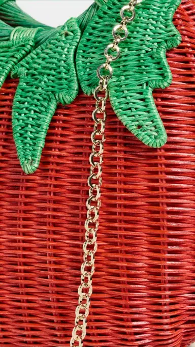 Serpui Mediterranean Tomato Wicker Clutch Red One Size | Thumbnail 5 Serpui Mediterranean Tomato Wicker Clutch Red One Size | Thumbnail 5