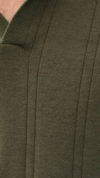 Taylor Stitch The Valencia Sweater Polo Cilantro Rib 46 | Thumbnail 6