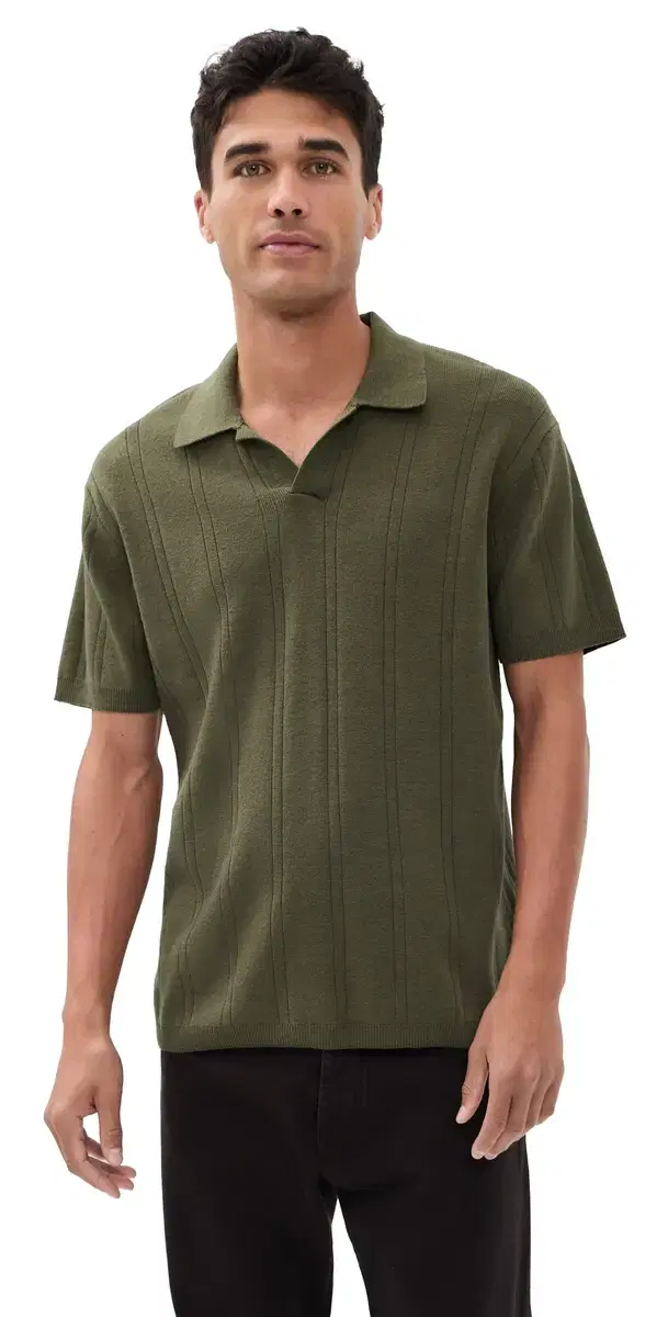 The Valencia Sweater Polo Cilantro Rib 46 The Valencia Sweater Polo Cilantro Rib 46