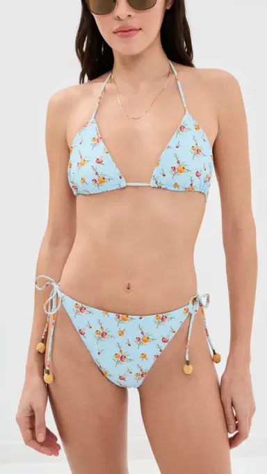Sea Freya Embroidered Tied Bikini Bottoms | Thumbnail 4