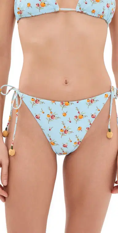 Sea Freya Embroidered Tied Bikini Bottoms | Thumbnail 1