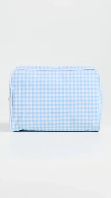 Weezie Large Toiletry Bag Light Blue Gingham One Size | Thumbnail 2 Weezie Large Toiletry Bag Light Blue Gingham One Size | Thumbnail 2