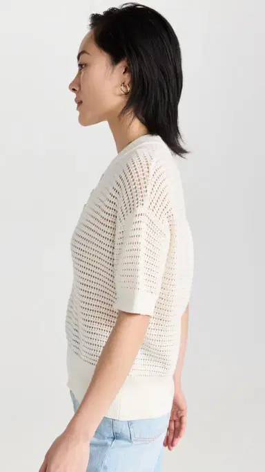 Varley Callie Knit Top Egret S | Thumbnail 4